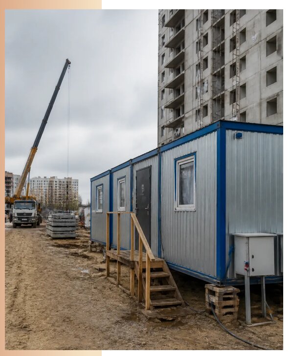 Аренда строительных вагончиков для рабочих в Северодвинске